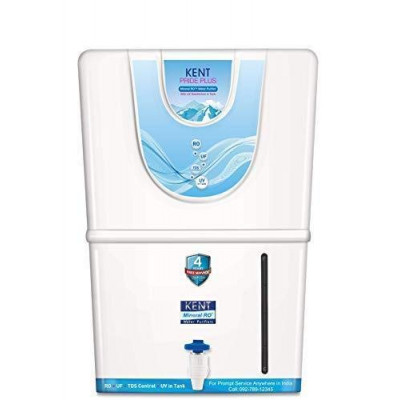 Kent Pride Plus 11067 8L RO+UV+UF+TDS Controller Water Purifier (White)