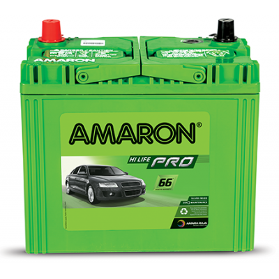 Amaron AAM-GO-00050B24L 50Ah Battery, Warranty : 44 Months (24 Months Full Replacement + 20 Months Pro-Rata)