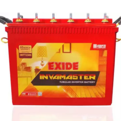 Exide Inva Master IMTT2300 230Ah Tall Tubular Inverter Battery, Warranty : 60Months (36 Months full replacement + 24 Months Pro-Rata)