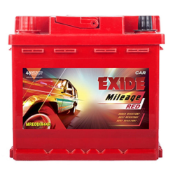 Exide Mileage DIN44R 44Ah Battery, Warranty : 55 Months (30 Months Full Replacement + 25 Months Pro-Rata)
