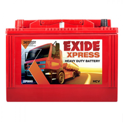 Exide Xpress XP800 80Ah Battery, Warranty : 36 Months (18 Months Full Replacement + 18 Months Pro-Rata) 