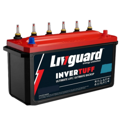 Livguard Invertuff IT1636STJ 160Ah Inverter Battery, Warranty : 36 Months (18 Months Full Replacement + 18 Months Pro-Rata)